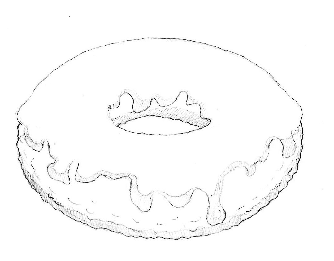 Красивые и прикольные картинки пончиков для срисовки - подборка 1