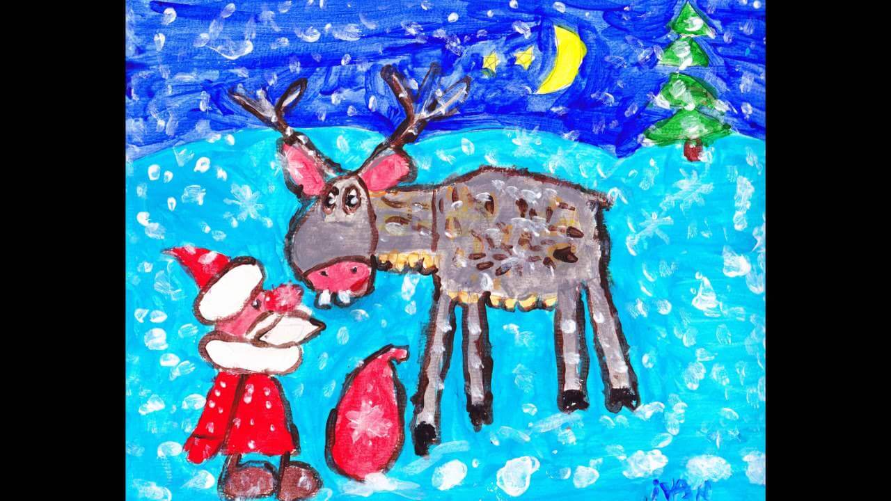 Лучшие новогодние рисунки, картинки для детского сада 11