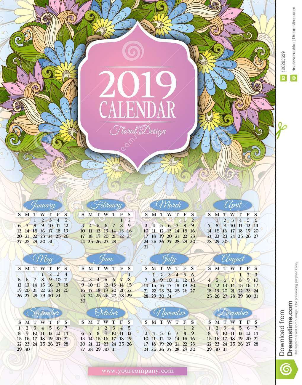 Красивые календари на 2019 год - отличная подборка 18