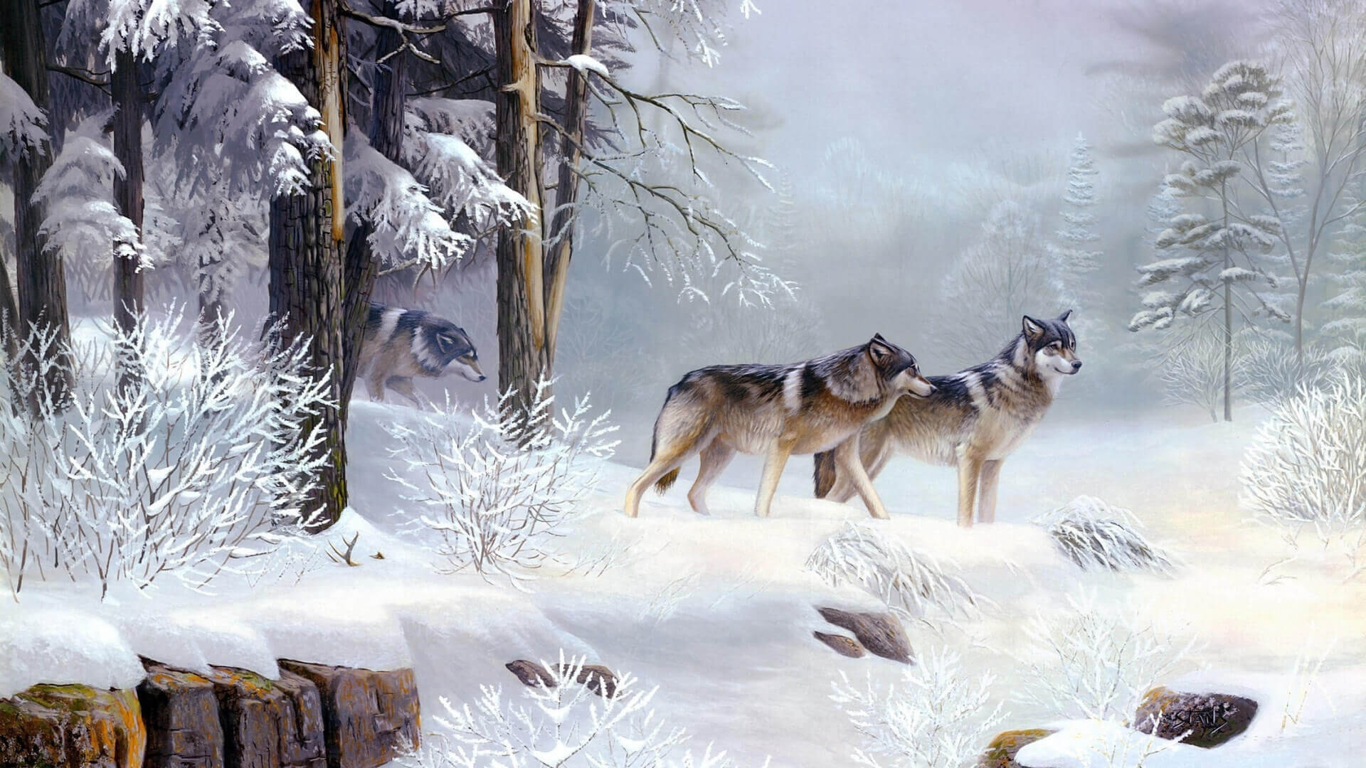 Красивые картинки на заставку про зиму и снег - подборка 31