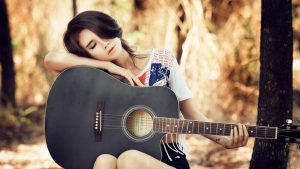 Красивые картинки девушки с гитарой - подборка фотографий 13