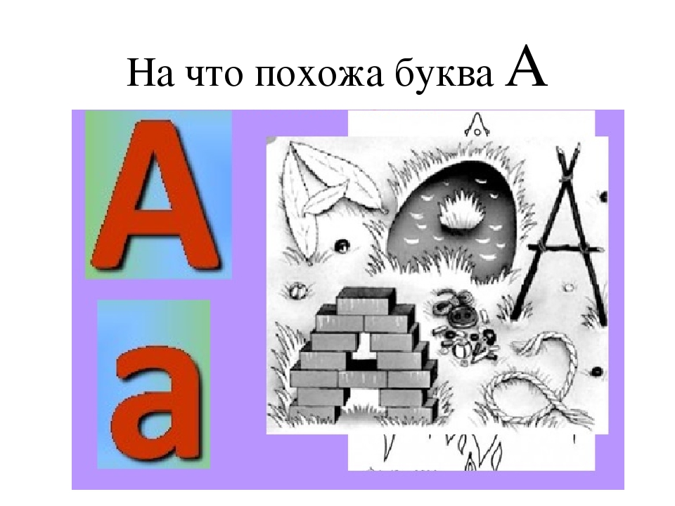 На что похожа буква к в картинках 1 класс