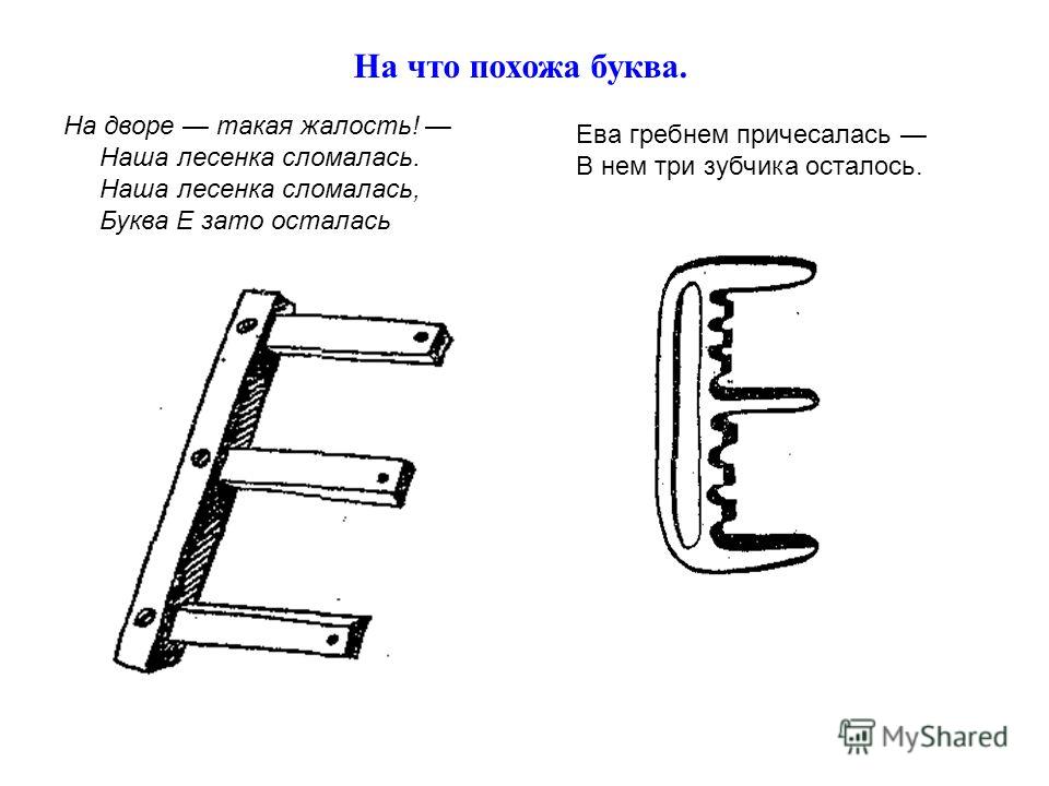 Картинки на что похожа буква