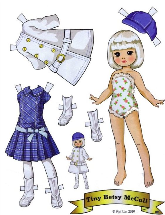 Бумажные куклы для вырезания с одеждой распечатать   для девочек (26 картинки) (16)