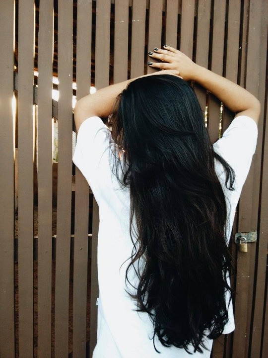 Девушка Фото Сзади Длинные Волосы