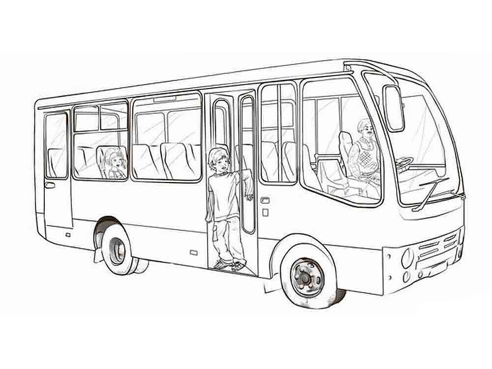 Разукрашки Автобусы В Сыктывкаре