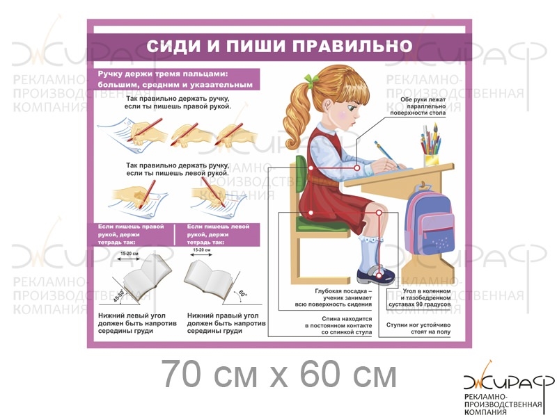 Картинка как правильно сидеть за партой 1 класс