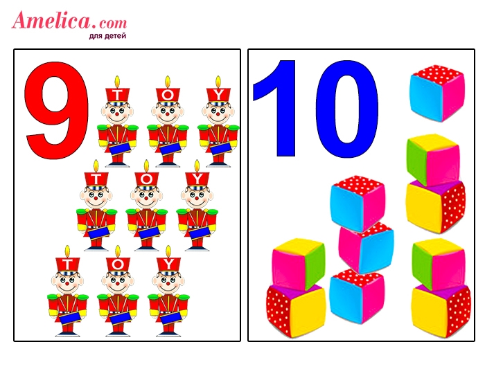 Картинка цифры от 0 до 10 для детей