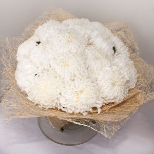 Букет белых хризантем фото (22)