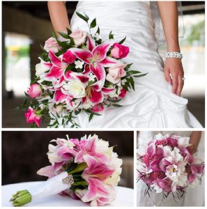 Букет невесты из лилий и роз   фото (22)