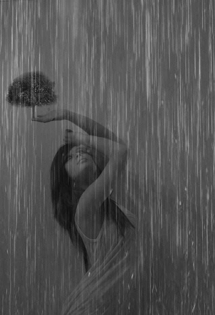 Девушка и дождь   красивые фото (24)