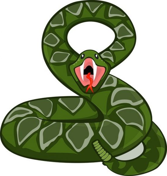 Клипарт змея на прозрачном фоне