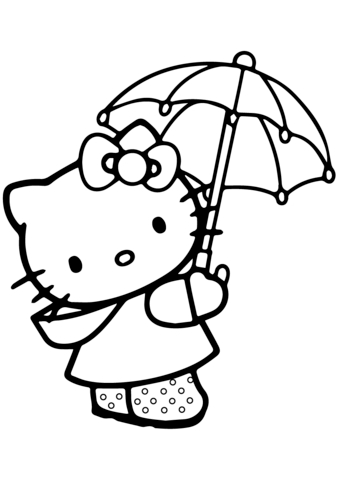 Картинка зонт раскраска для детей   супер рисунки 019