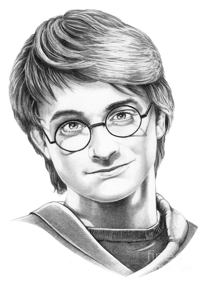 Картинки Гарри Поттер карандашом для срисовки 002