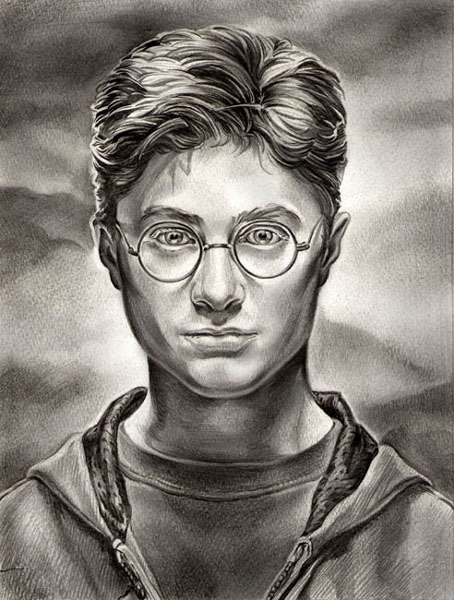 Картинки Гарри Поттер карандашом для срисовки 018