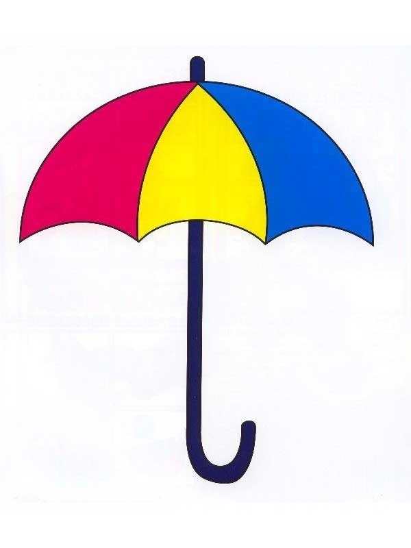 Картинки зонт раскраска для детей   подборка 021