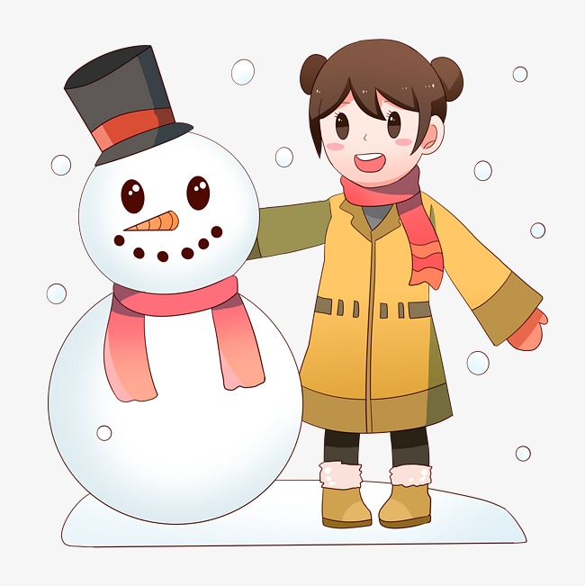 Картинки нарисованные зима и девушка 009