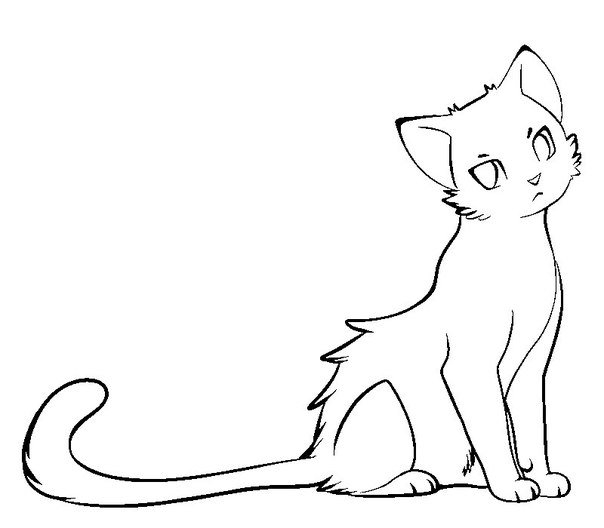 Картинки с котятами для срисовки 012