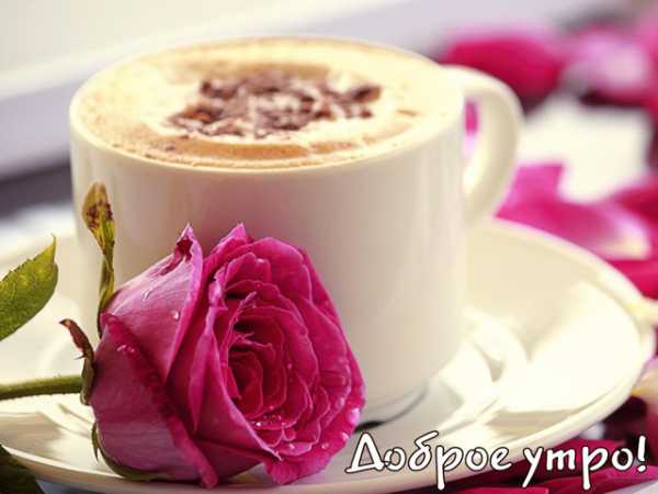 Кофе и цветы с добрым утром   фото (5)