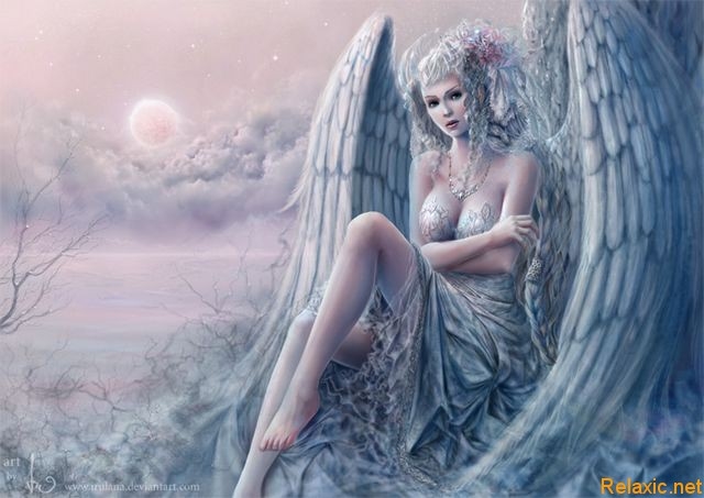 Красивые ангелы девушки картинки и арты 008