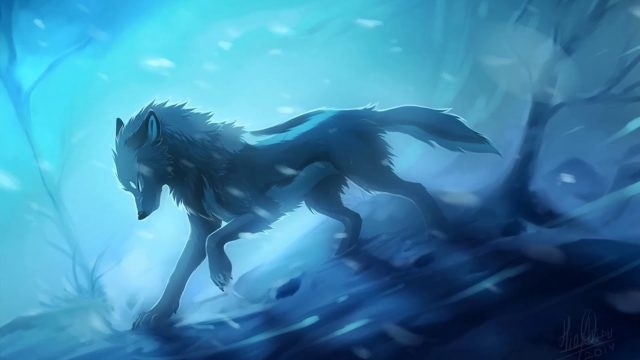 Красивые картинки волки злые аниме   подборка017