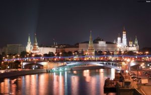 Красивые обои Москва ночная020