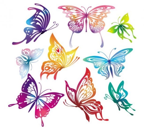 Красивые рисунки для срисовки бабочки 012