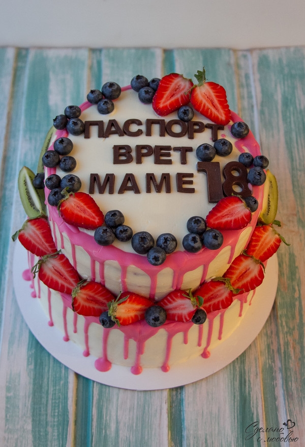 Красивый торт на день рождения маме   фото 004