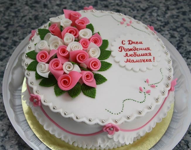 Красивый торт на день рождения маме   фото 023