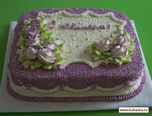 Кремовые торты на день рождения для девочек.   фото 006