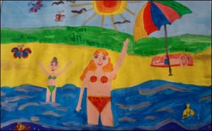 Лето на море детские рисунки023