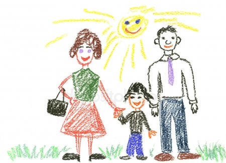 Мамы и папы рисунок для детей 021