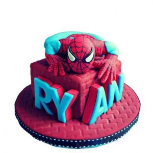 Мастичный торт Человек Паук   фото025