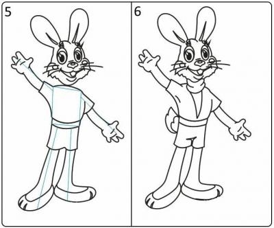 Рисунок карандашом заяц из ну погоди