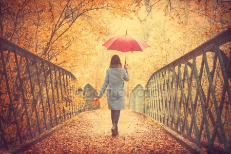 Осень пара под зонтом   красивые фото023