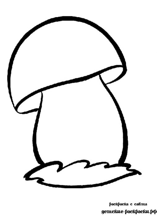 Рисунки грибов для детей с названиями раскраски006