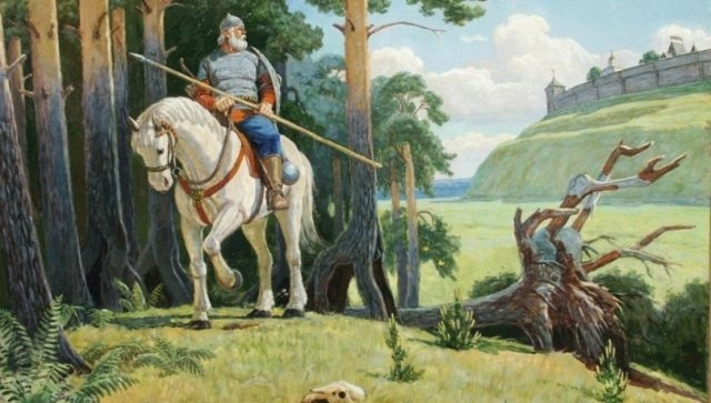 Рисунок богатырь на лошади   подборка 025