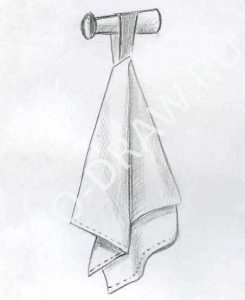 Рисунок полотенце с узорами карандашом 024