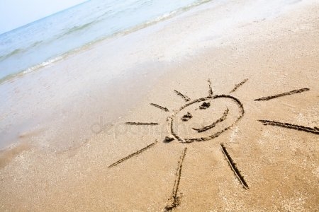 Рисунок солнца с улыбкой для детей 018