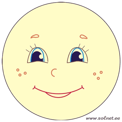 Рисунок солнца с улыбкой для детей 027
