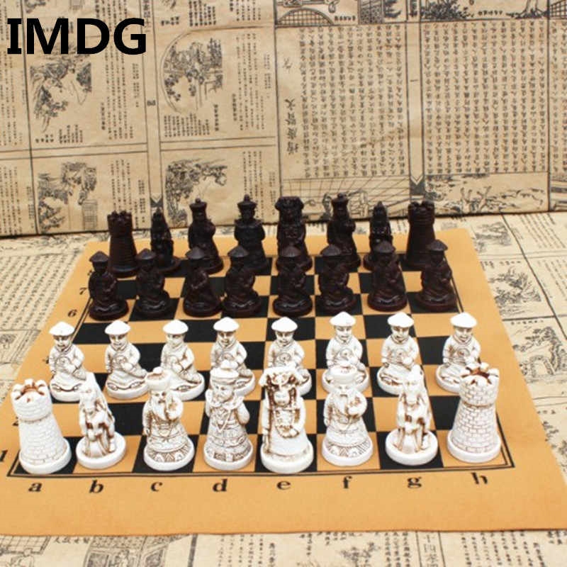 Рисунок шахматная доска с фигурами 007
