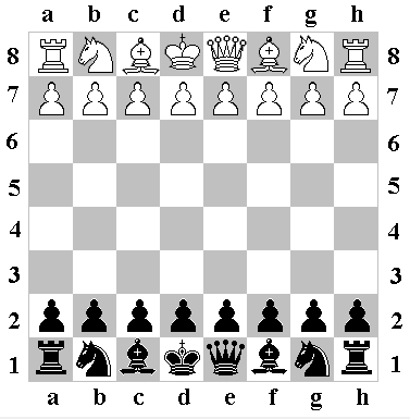Рисунок шахматная доска с фигурами 022