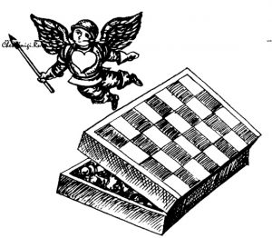 Рисунок шахматная доска с фигурами 024