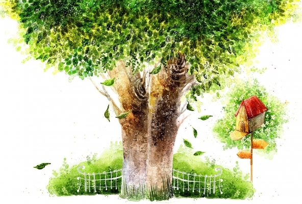 Сказочное дерево детские рисунки   подборка014