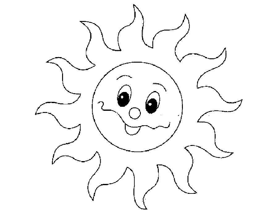 Скачать раскраски солнышко картинки для детей 001