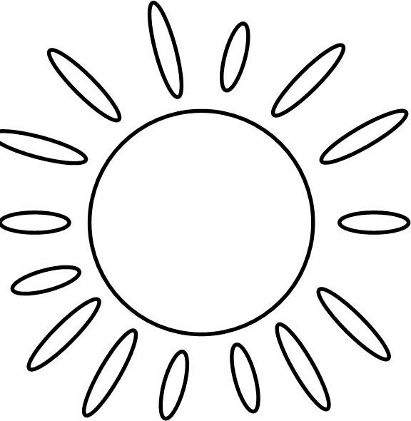 Скачать раскраски солнышко картинки для детей 003