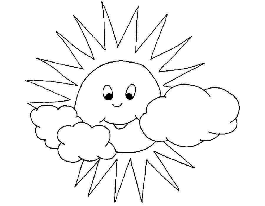 Скачать раскраски солнышко картинки для детей 025