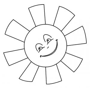 Скачать раскраски солнышко картинки для детей 029