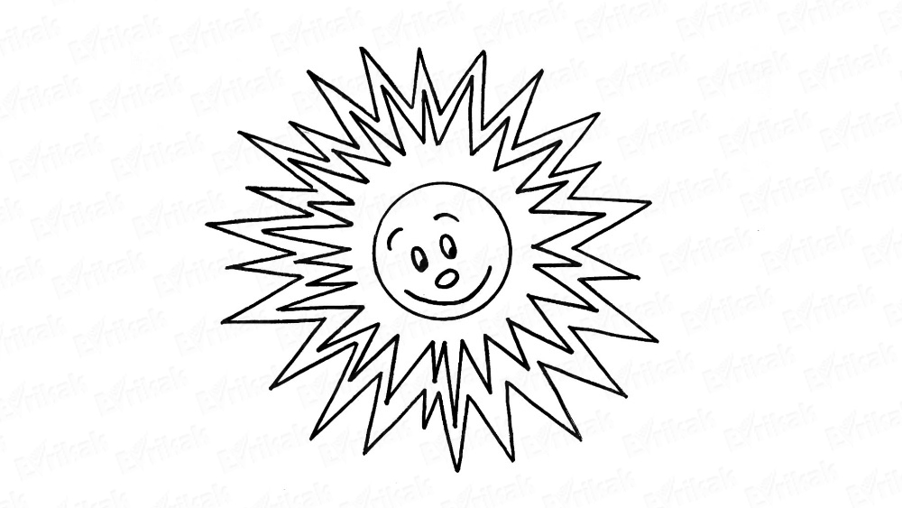 Солнце для детей рисунки и картинки 028