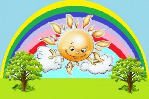 Солнце тучка дождик картинки для детей029